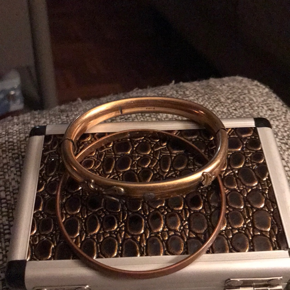 Vintage copper bangles
